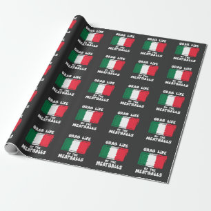 Rolig italiensk italien Flag1 för gåvaidéMeatba Presentpapper