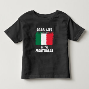 Rolig italiensk italien Flag1 för gåvaidéMeatba T Shirt