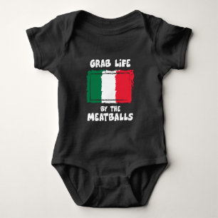 Rolig italiensk italien Flag1 för gåvaidéMeatball T Shirt