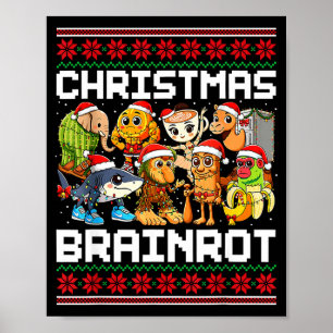 Rolig italiensk jul hjärnrot Italiensk hjärnrot Poster