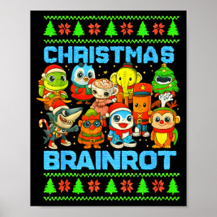 Rolig italiensk jul hjärnrot Italiensk hjärnrot Poster