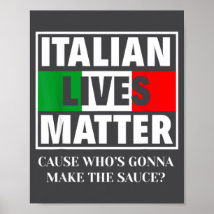 Rolig italiensk kock Italien italienska Poster