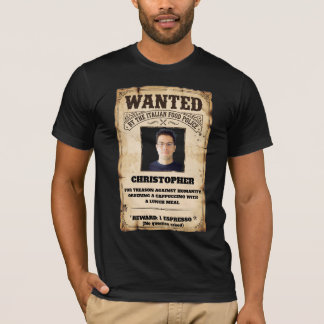 Rolig italiensk mat polis Cappuccino Anpassad efte T Shirt
