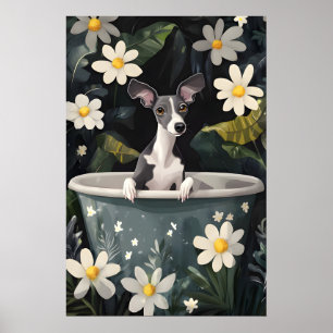 Rolig Italiensk Mops Affisch, Rolig Hund Poster