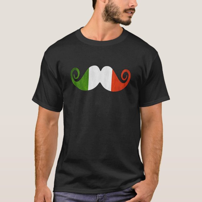 ROLIG ITALIENSK MUSTASCHT-TRÖJApride av T Shirt (Framsida)
