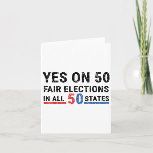 Rolig Ja På 50 Rättvist Val I Alla 50 Stater  Kort