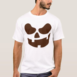 Rolig Jack-o'-Lantern-ansikte Halloween T-shirt