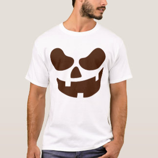 Rolig Jack-o'-Lantern-ansikte Halloween T-shirt