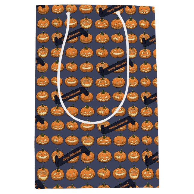 Rolig Jack O Lantern Gott Halloween! Pumpa (Framsidan)
