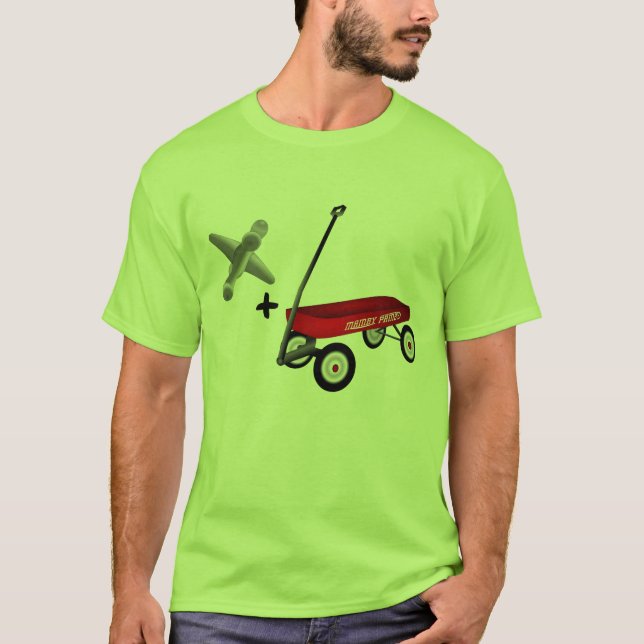 Rolig jackvagnskjorta t-shirt (Framsida)