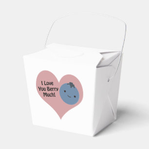 Rolig Jag älskar dig bär Mycket Söt Kawaii Blåbär Presentaskar