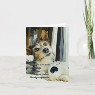 Rolig Jag älskar dig från hundkortet Kort