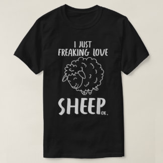 Rolig jag älskar får serie design t shirt