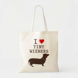 Rolig, jag älskar liten wiener Dachshund Tygkasse