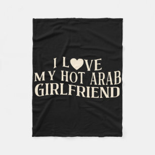 Rolig Jag älskar min arabiska flickvän Sarcasticst Fleecefilt