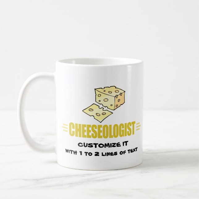 Rolig, jag älskar ost kaffemugg (Vänster)