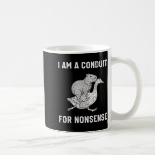 Rolig Jag Är En Ledning För Meningslös Capybara Go Kaffemugg