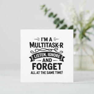 Rolig Jag är en Multitasker som säger Mamma Liv Pa Inbjudningar