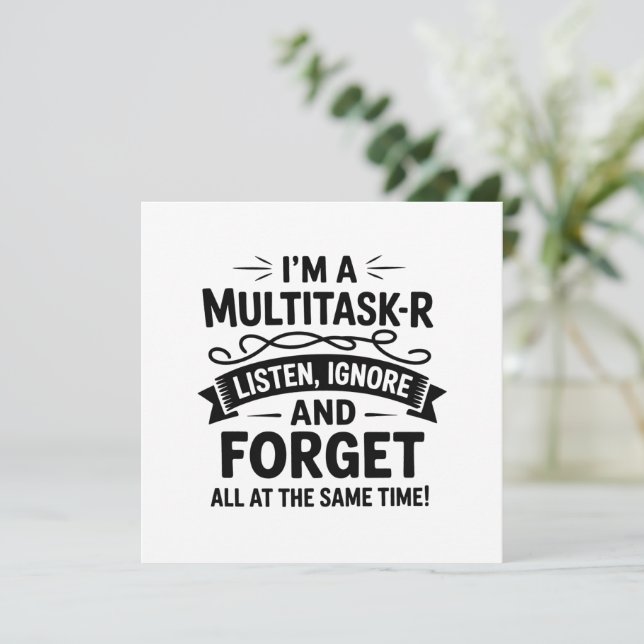 Rolig Jag är en Multitasker som säger Mamma Liv Pa Inbjudningar (Stående Fram)