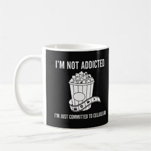 Rolig "Jag är inte beroende" Cellolokit-design -  Kaffemugg
