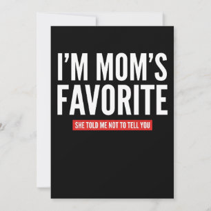 rolig Jag är Mamas Favorit Son Dotter Syskon Julkort