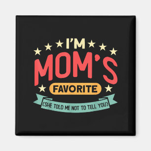 Rolig Jag är Mamsas Favoritson Svärdotter Förmån Magnet