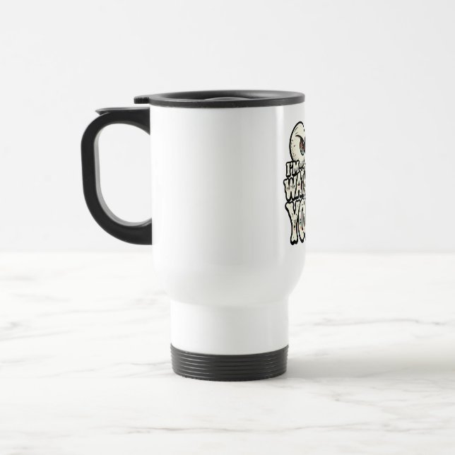 Rolig "JAG HÅLLER ÖGA PÅ DIG" Retro Ögon Kaffe Mug Resemugg (Vänster)