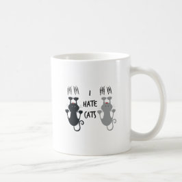 Rolig "Jag Hatar Katter" Kaffemugg