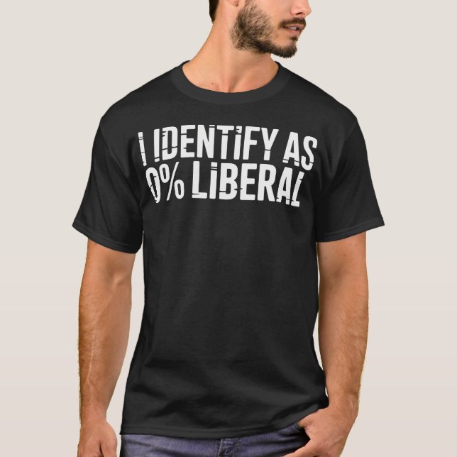 Rolig Jag Identifierar Mig Som 0 T Shirt (Framsida)