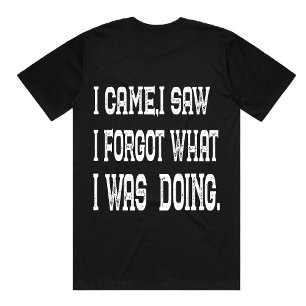 Rolig Jag Kom Jag Såg Citat Sarcasstisk glömsk t-s T Shirt