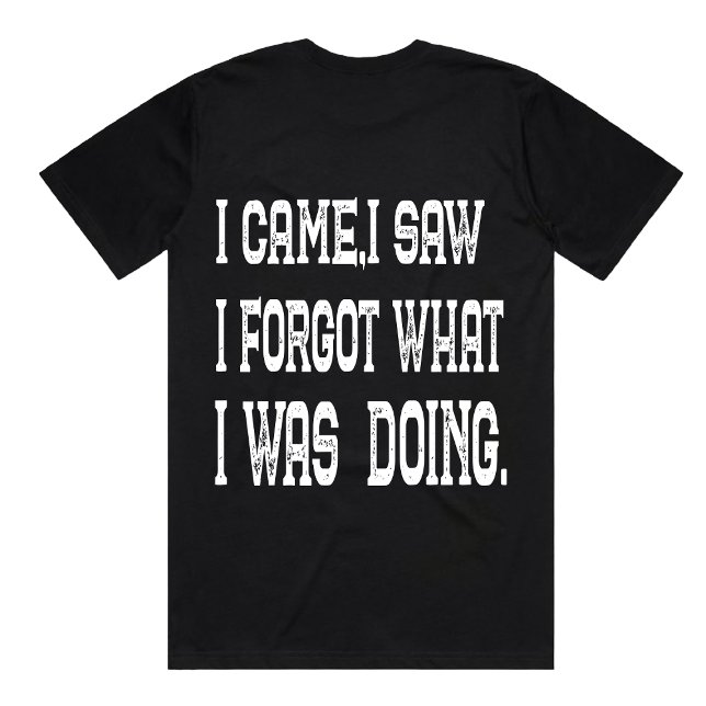 Rolig Jag Kom Jag Såg Citat Sarcasstisk glömsk t-s T Shirt (Skapare uppladdad)