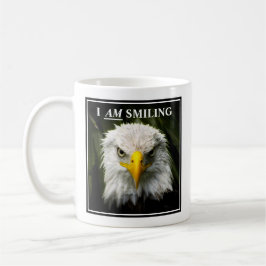 Rolig Jag Ler Grinig Örn Foto Kaffemugg