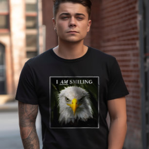 Rolig Jag Ler Grinig Örn Foto T Shirt