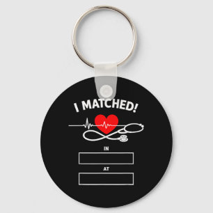 Rolig jag matchade Match Day 2026 Resident Läkare Nyckelring