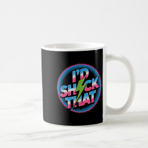 Rolig Jag Skulle Chocka Den Citat Elektrisk Humor  Kaffemugg