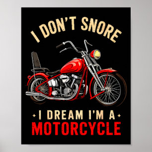 Rolig Jag Snarkar Inte Jag Drömmer Att Jag Är En M Poster