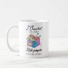 Rolig Jag Virkar Spara Ett Liv Garnkonst Kaffemugg