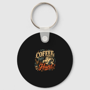 Rolig jakt kaffe män kvinnor retro 70-tal vintage nyckelring