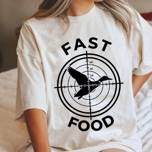 Rolig Jakt Pun för Snabbmat Andjägare T Shirt