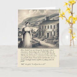 Rolig Jane Austen Förnuft och känsla-kort Kort