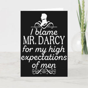 Rolig Jane Austen Mr Darcy Citat Bokklubb T-Shirt Kort