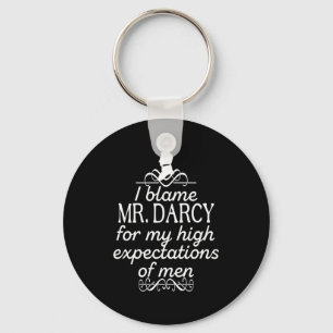 Rolig Jane Austen Mr Darcy Citat Bokklubb T-Shirt Nyckelring
