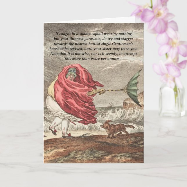 Rolig Jane Austen Romantiktips Kort (Orkide)