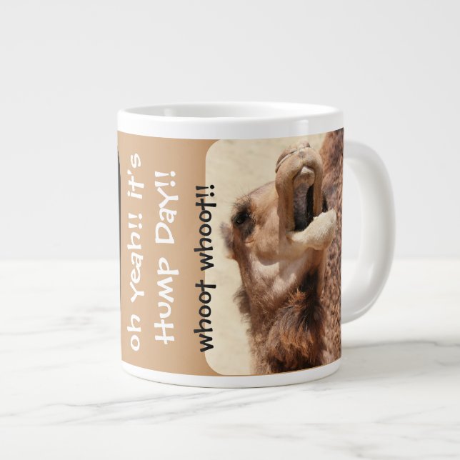 Rolig JätteMugg för Kameldag Jumbo Mugg (Framsida höger)