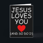Rolig Jesus Älskar Dig Och Så Gör Jag Jesus Kristn Kort<br><div class="desc">Rolig Jesus Älskar Dig Och Så Gör Jag Jesus Kristna Religiösa</div>