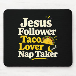 Rolig Jesus Anhängare Taco Tupplurande Älskare Musmatta