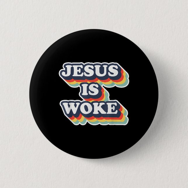 Rolig Jesus Är Vaken Färg Jesus Vaken Citat  Knapp (Framsida)