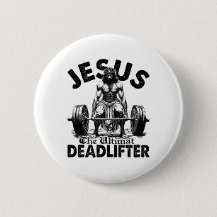 Rolig Jesus Den Ultimata Dödläfteren Kristna Gym Knapp