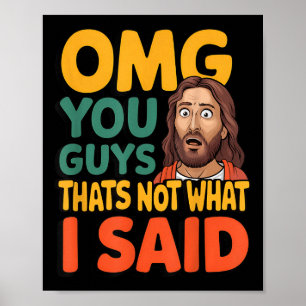 Rolig Jesus Det Var Inte Vad Den Religiösa Guden S Poster