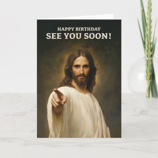 Rolig Jesus födelsedagskort Kort